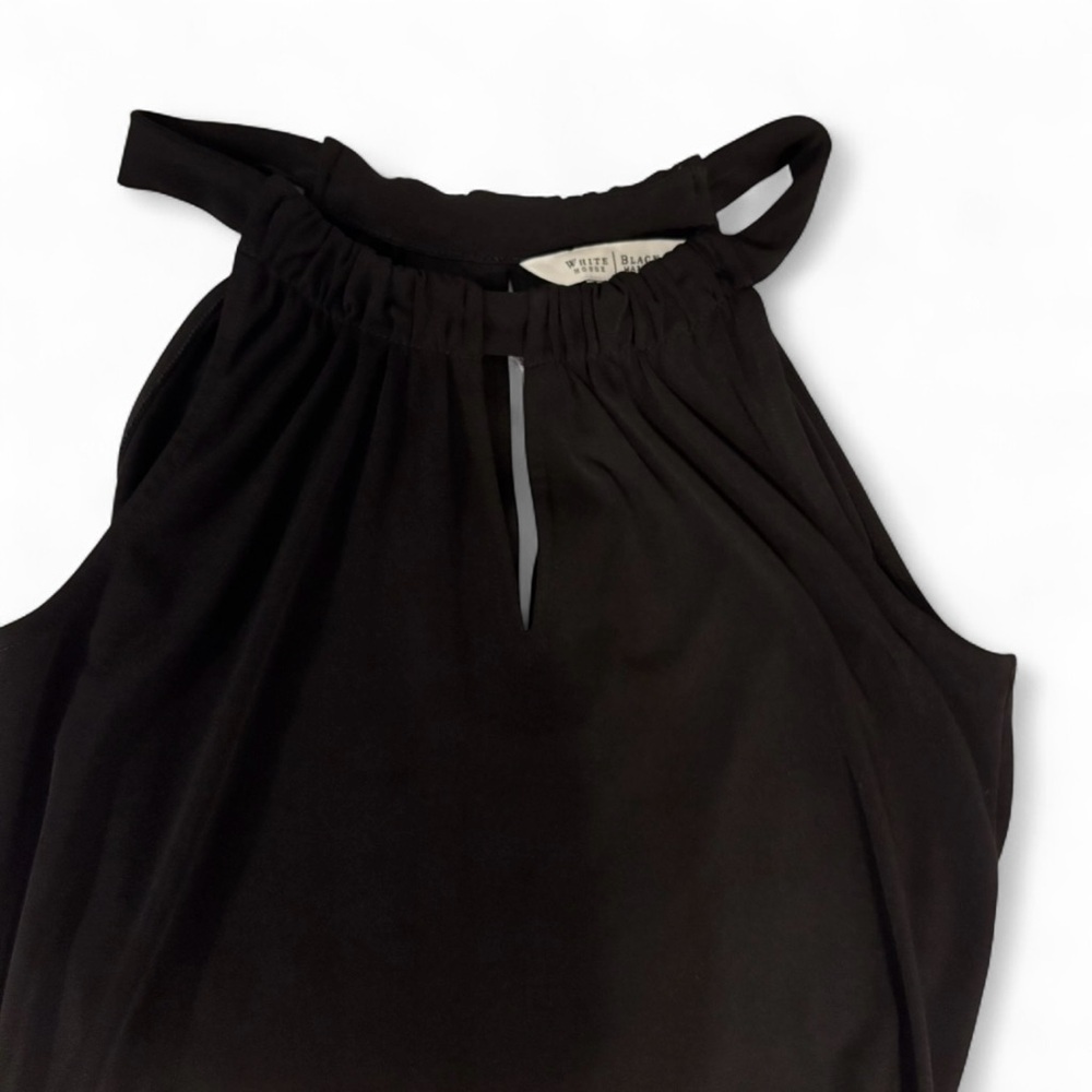 Extra Small White House Black Market Classic Black Dress LBD Cocktail - Picture 3 of 7